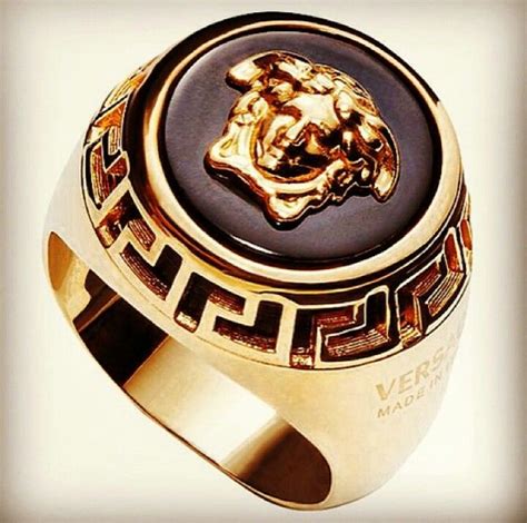 anillos versace hombre|Anillos de Versace .